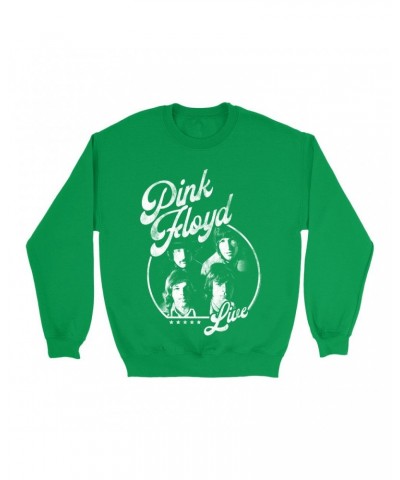 Pink Floyd Bright Colored Sweatshirt | Live In Concert Distressed Sweatshirt $13.98 Sweatshirts