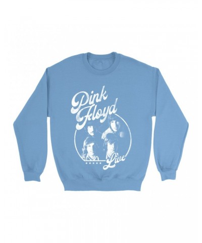 Pink Floyd Bright Colored Sweatshirt | Live In Concert Distressed Sweatshirt $13.98 Sweatshirts