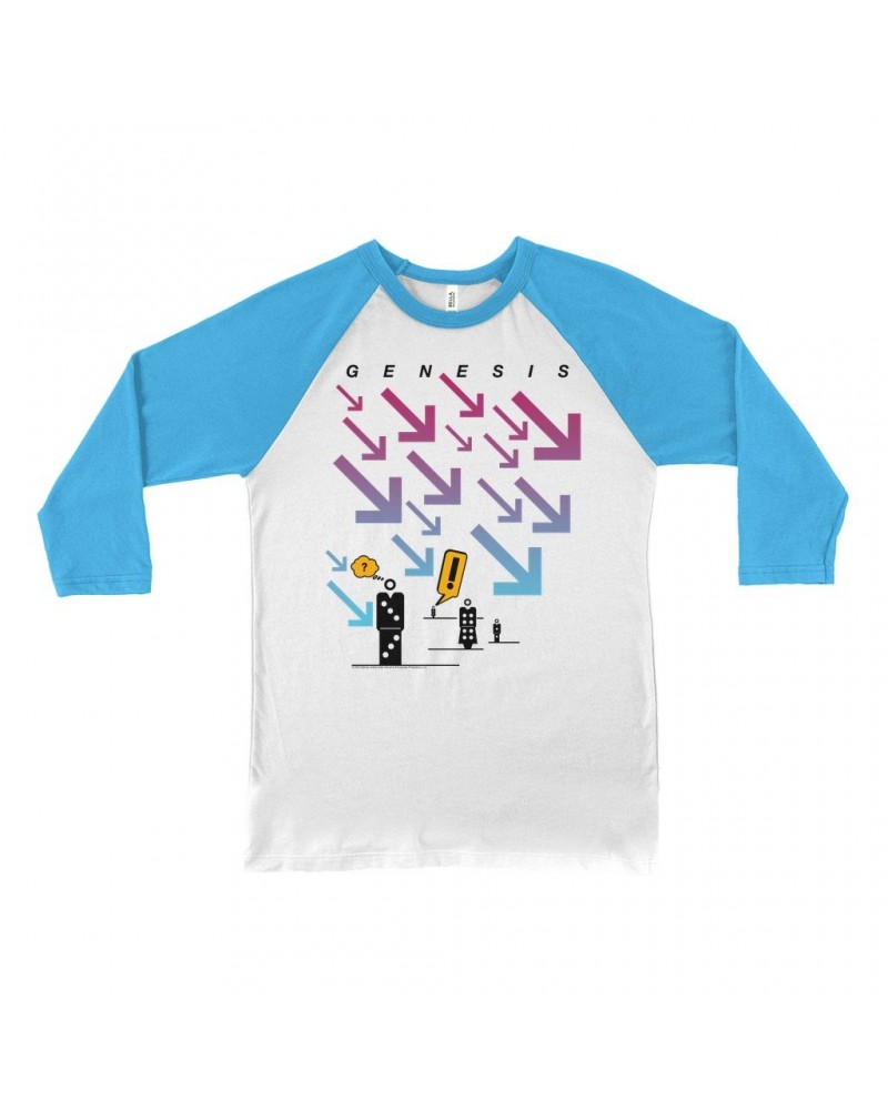 Genesis 3/4 Sleeve Baseball Tee | Live In Concert 1986 Tour Shirt $13.78 Shirts