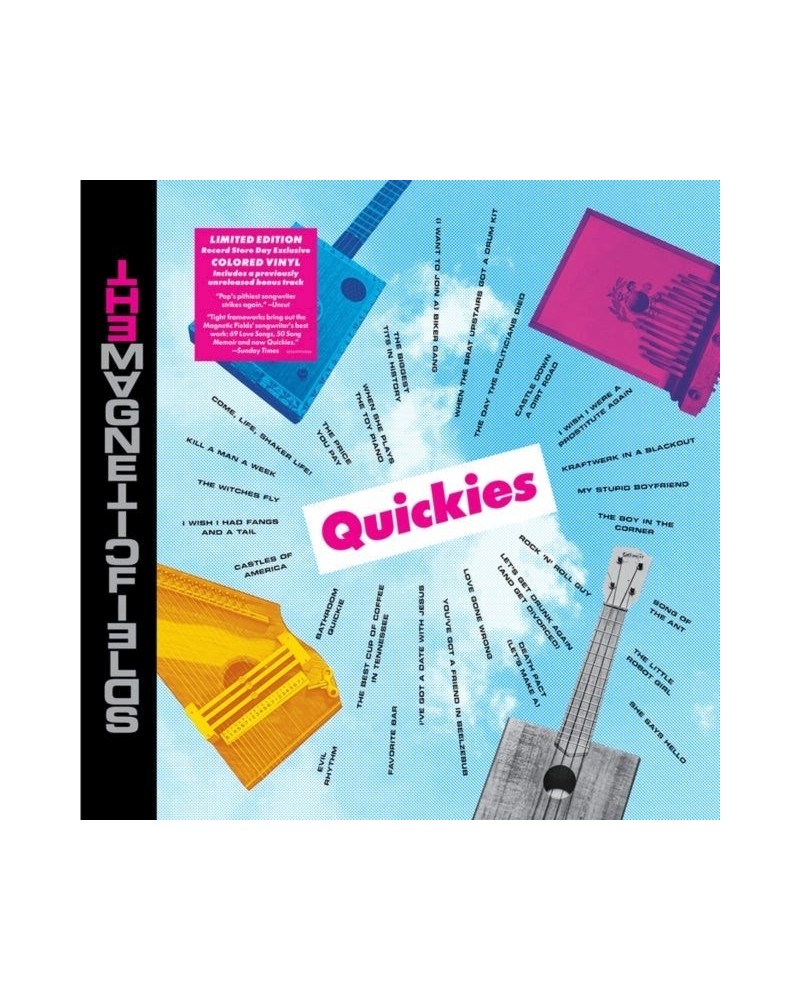 The Magnetic Fields LP Vinyl Record - Quickies (Transparent Magenta Vinyl) $15.06 Vinyl