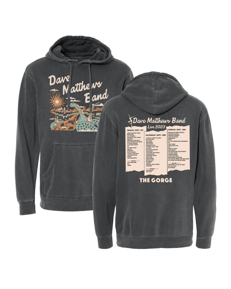 Dave Matthews Band Gorge 2023 Setlist Hoody $28.60 Sweatshirts