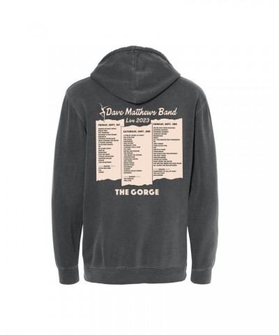 Dave Matthews Band Gorge 2023 Setlist Hoody $28.60 Sweatshirts