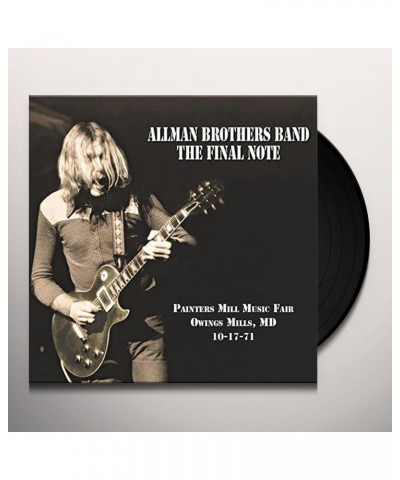 Allman Brothers Band The Final Note (Black Vinyl) Vinyl Record $13.20 Vinyl