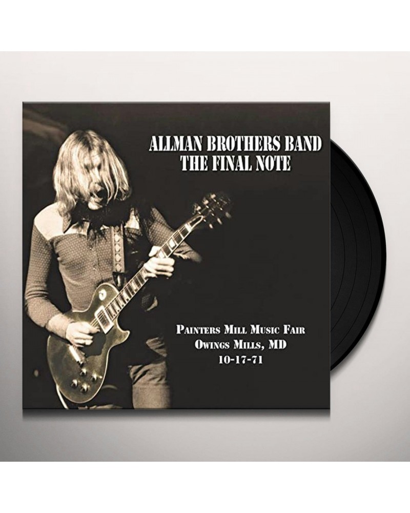 Allman Brothers Band The Final Note (Black Vinyl) Vinyl Record $13.20 Vinyl