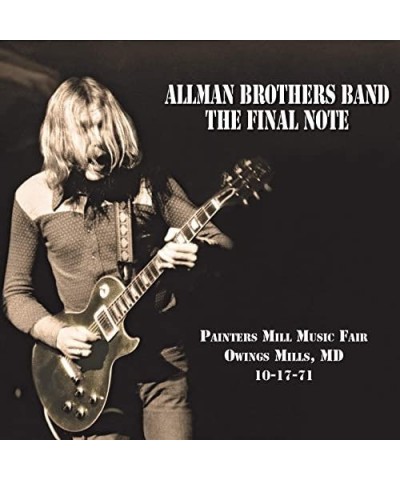 Allman Brothers Band The Final Note (Black Vinyl) Vinyl Record $13.20 Vinyl