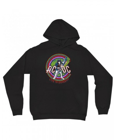 AC/DC Hoodie | Retro Stitched Live In Concert Reissue Hoodie $15.18 Sweatshirts