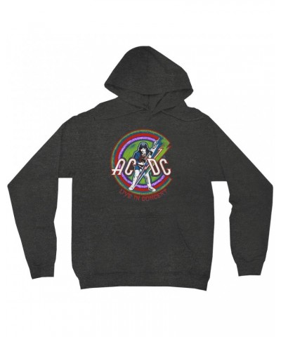 AC/DC Hoodie | Retro Stitched Live In Concert Reissue Hoodie $15.18 Sweatshirts