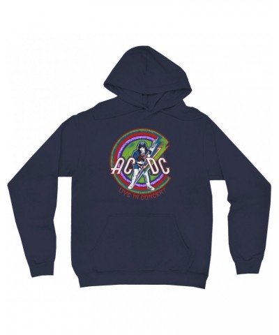 AC/DC Hoodie | Retro Stitched Live In Concert Reissue Hoodie $15.18 Sweatshirts