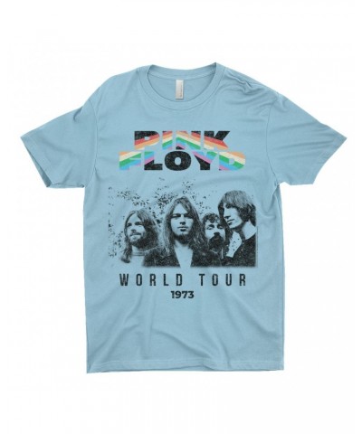 Pink Floyd T-Shirt | 1973 World Tour Prism Design Distressed Shirt $8.98 Shirts