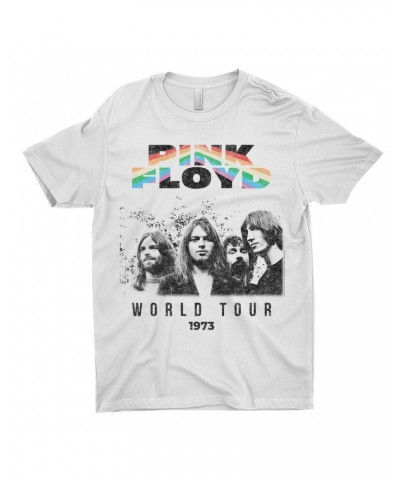 Pink Floyd T-Shirt | 1973 World Tour Prism Design Distressed Shirt $8.98 Shirts