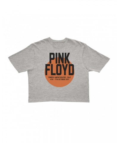 Pink Floyd Ladies' Crop Tee | Pompeii 1971 Concert Poster Crop T-shirt $9.97 Shirts