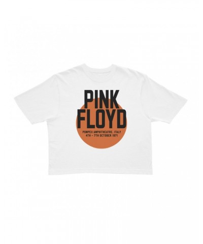 Pink Floyd Ladies' Crop Tee | Pompeii 1971 Concert Poster Crop T-shirt $9.97 Shirts