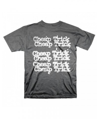 Cheap Trick "Stacked Logo" Grey T-Shirt $7.78 Shirts