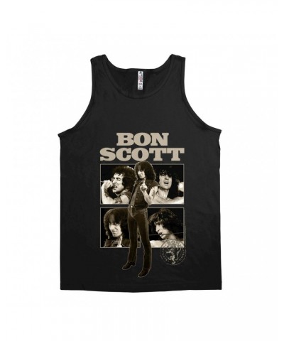 Bon Scott Unisex Tank Top | Vintage Photo Collage Shirt $10.23 Shirts