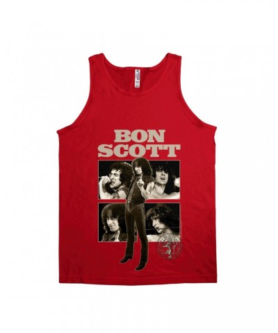 Bon Scott Unisex Tank Top | Vintage Photo Collage Shirt $10.23 Shirts